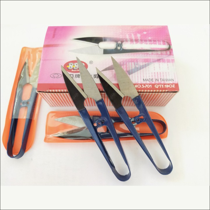 KÉO BẤM CHỈ CẮT CHỈ HIỆU BBB (TAIWAN) - HỘP 12 CÂY