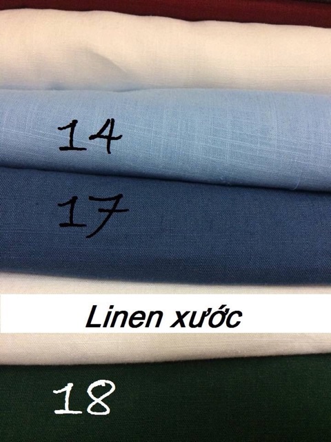 Linen Xước gân mềm rủ { ẢNH TỰ CHỤP } – Thêu tay, quần áo, chăn ga gối, rèm cửa, phông chụp ảnh...