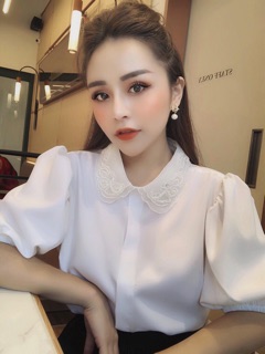 Sơ mi trắng tay bồng