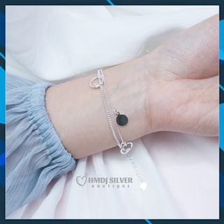 Lắc tay nữ bạc ý s925, vòng tay cá tính đẹp xinh hình trái tim