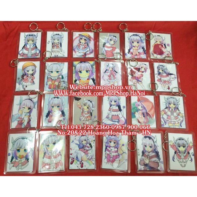 Móc khoá maid gdragon combo 5 cái mẫu ngẫu nhiên/ móc khoá ù gái rồng