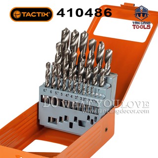 BỘ MŨI KHOAN KIM LOẠI 25 CHI TIẾT TACTIX 410486