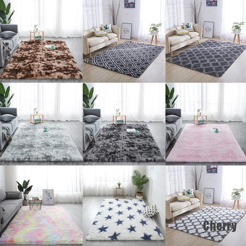 Thảm trải sàn vải bông lông xù san trọng để phòng khách