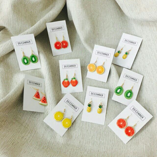 Bông tai trái cây 🍉🍊🍋🍍🍎🍏🍓