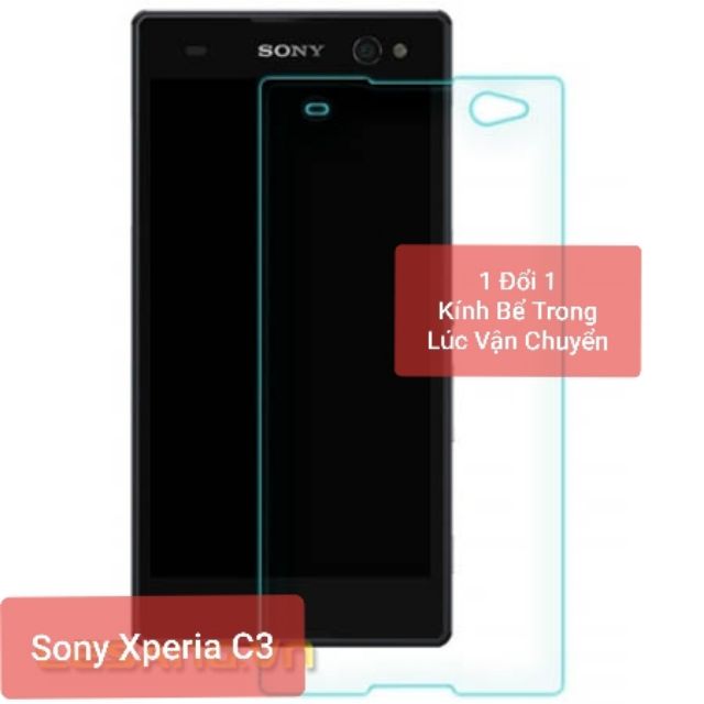 Cường lực Sony C3 phụ kiện đầy đủ