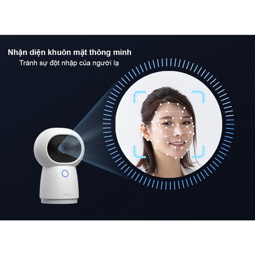 Camera IP giám sát PTZ Aqara G3 2K (cục trung tâm Homekit)
