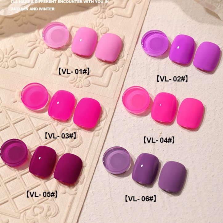 Sơn gel AS - màu hồng tím mã VL