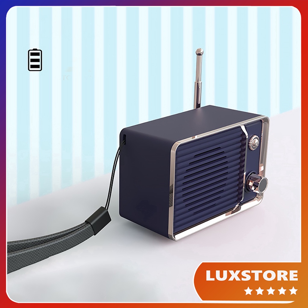 LOA BLUETOOTH MINI DW01 PHONG CÁCH RETRO DỄ THƯƠNG ÂM THANH SIÊU TRẦM SANG TRỌNG DECOR GÓC LÀM VIỆC – LUXSTORE