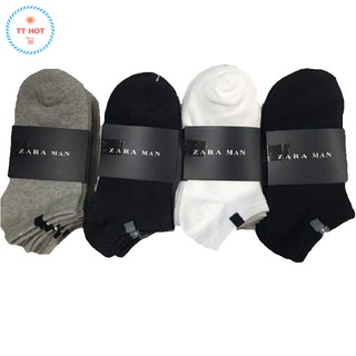 Set 10 đôi tất nam, vớ nam Zara Man cổ ngắn, chống hôi chân