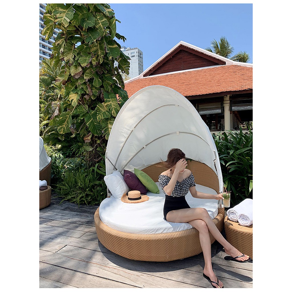 Bikini đi biển cao cấp 1 mảnh Black and White | BigBuy360 - bigbuy360.vn