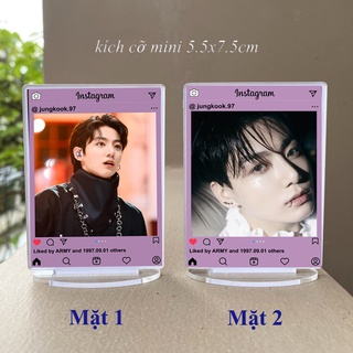 Tượng instagram BTS kích cỡ mini ( in 2 mặt khác nhau )