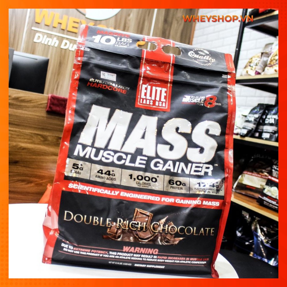 Sữa Tăng Cân Elite Labs Mass Muscle Gainer ( 5-10-20lbs ) - Tăng Cân Tăng Cơ Nạc Hiệu Quả