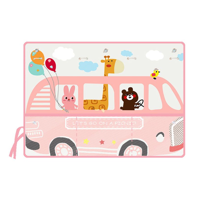 Tấm che nắng in họa tiết hoạt hình gắn kính chắn gió xe hơi cho bé