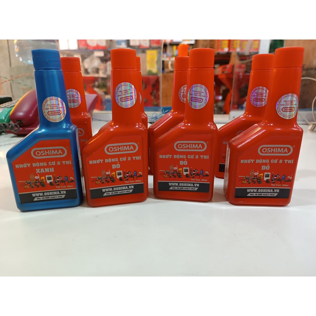 Nhớt 2 thì oshima dung tích 100ml dùng cho động cơ 2 thì