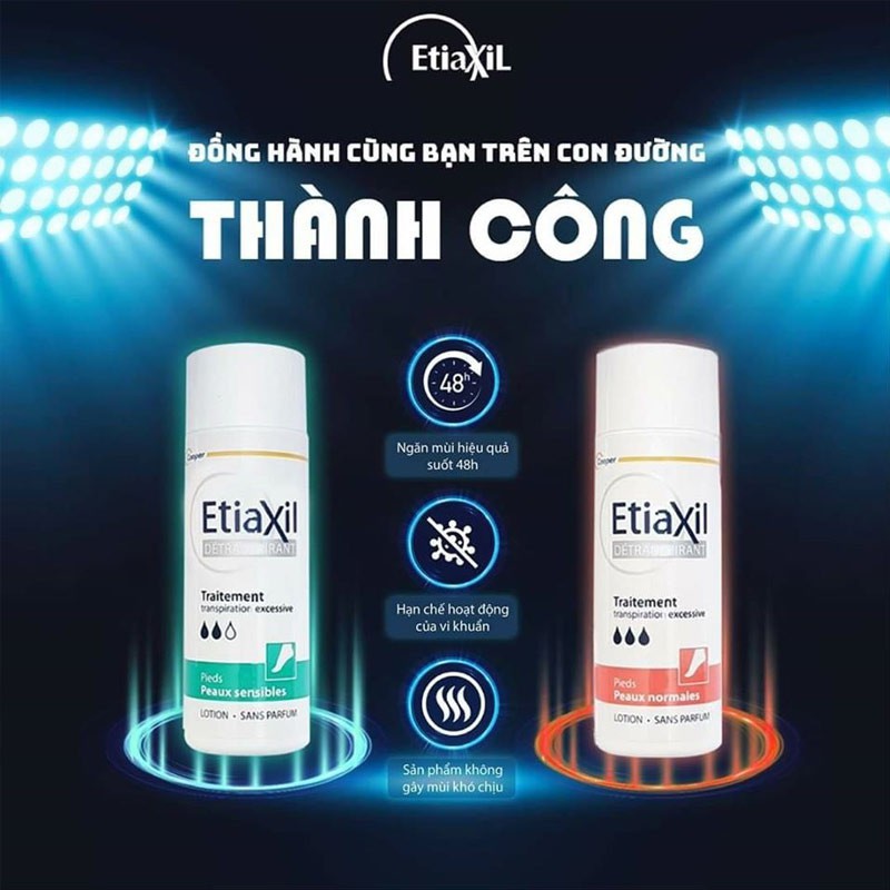 Xịt Khử Mùi Etiaxil Ngăn Ngừa Mồ Hôi Chân (red) - Khử mùi chân Etiaxil dành cho da thường (Spray)100ml – Skinfa.