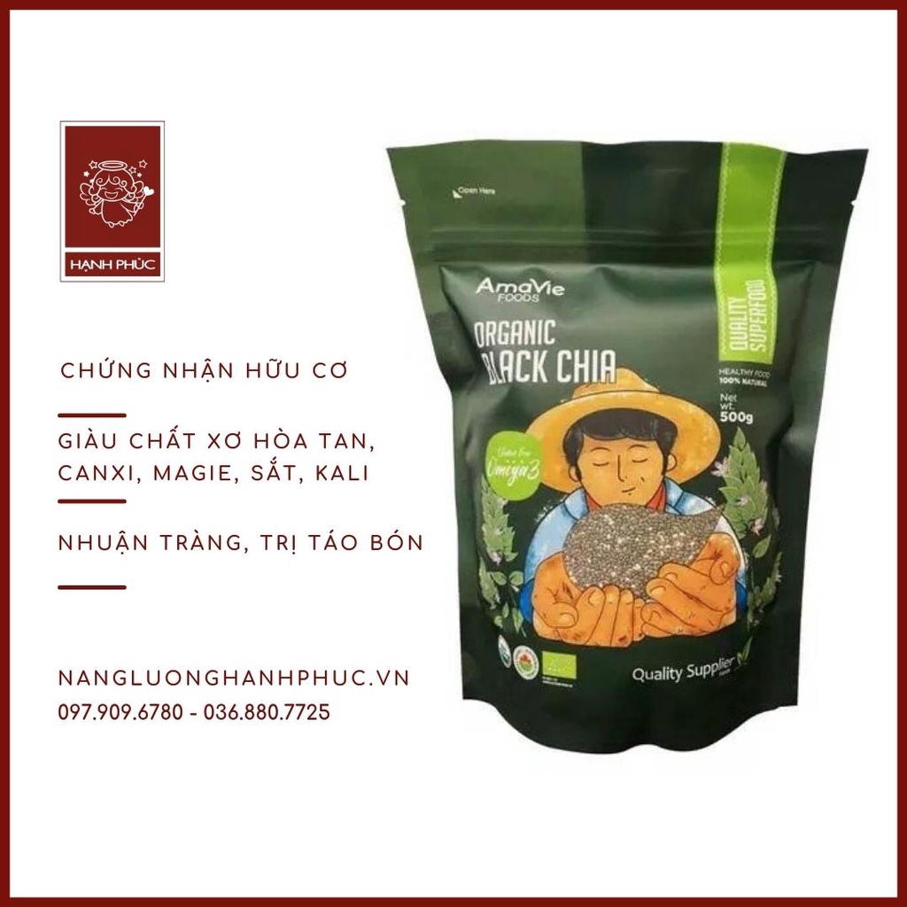 Hạt chi-a hữu cơ Amavie