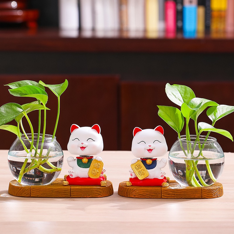 Mèo May Mắn Nhỏ Xinh Để Bàn Trang Trí Nội Thất