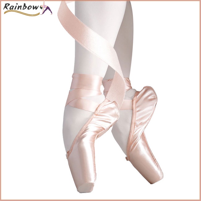 Giày Múa Ba Lê Chuyên Nghiệp Phối Dây Ruy Băng Dễ Thương Cho Nữ