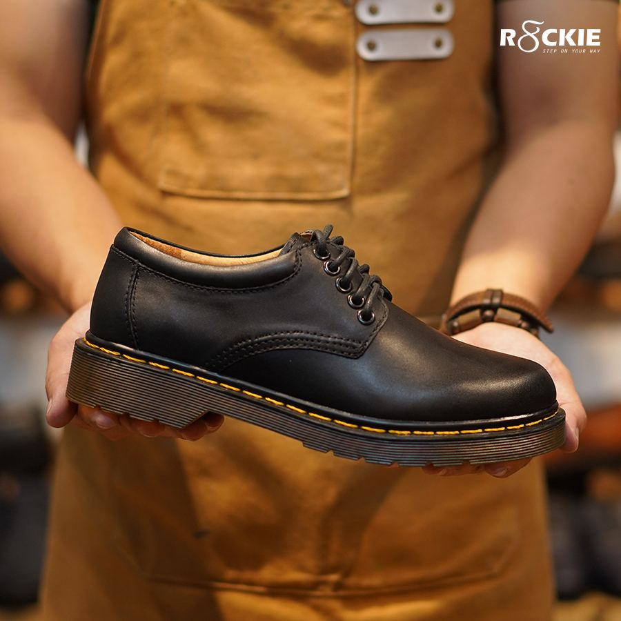Giày da nam thật Dr Martens 8053 - Da bò thật cao cấp nhập khẩu - Đen- DRAD01DE - Phát hiện giả da đền gấp 10 - R8ckie