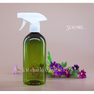 Combo 50 chai nhựa 500ml vòi xịt phun sương, xịt kính, vỏ chai nhựa giá rẻ, chai nhựa chiết , chai đựng nước rửa tay xịt