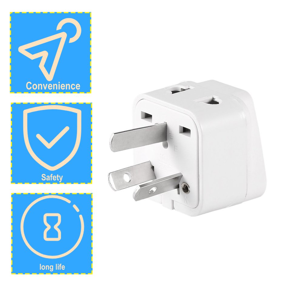 Bộ chuyển đổi phích cắm điện 3 chân Trung Quốc Bộ chuyển đổi du lịch Úc Vương quốc Anh Hoa Kỳ EU