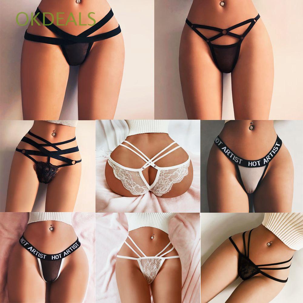 [Mã FAMAYWA giảm 10K đơn 50K] Quần lót phối đan dây thiết kế quyến rũ cho phái nữ