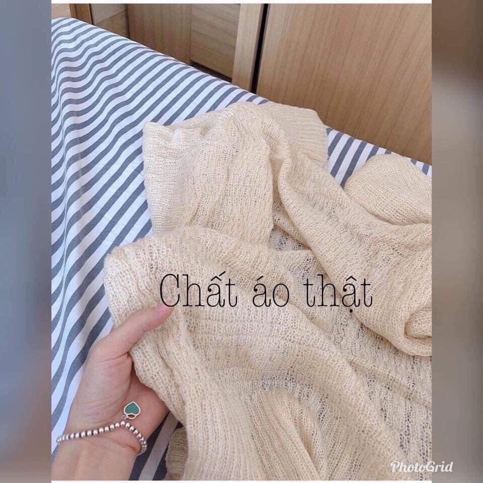 Áo Khoác Cardigan Len Mỏng Đi Biển, Dự tiệc Sang Chảnh- Hàng Quảng Châu Chuẩn loại 1 | BigBuy360 - bigbuy360.vn