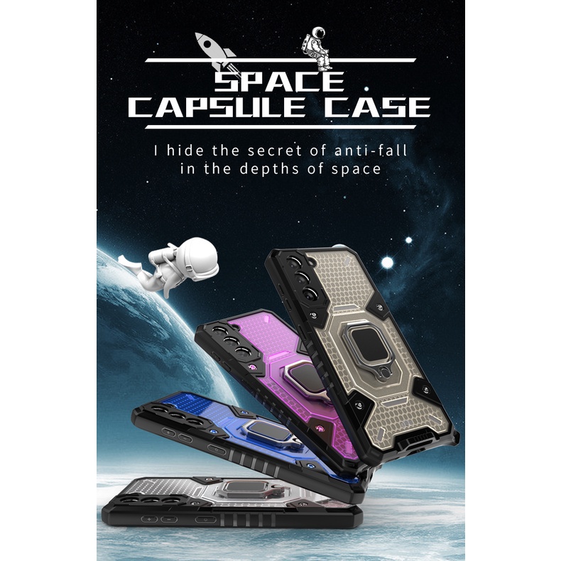 Ốp Điện Thoại Chống Sốc Có Nhẫn Đeo Tay Từ Tính Cho Samsung S21 Ultra Note 20 Galaxy A51 A71 A52 A42 5g M51 M21