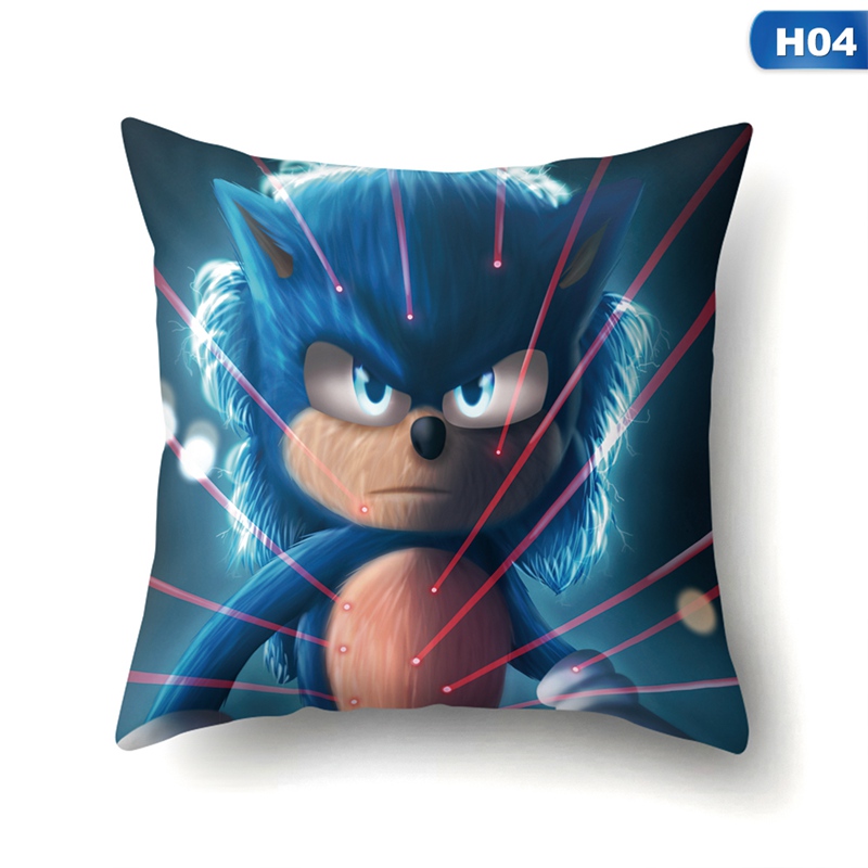 Vỏ Gối In Hình Nhím Sonic The Hedgehog 3d Mềm Mại Thoải Mái Trang Trí Nhà Cửa 2020 18x18inch