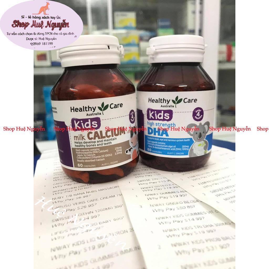 Viên Nhai DHA Healthy Care 60 viên chuẩn CHEMIST