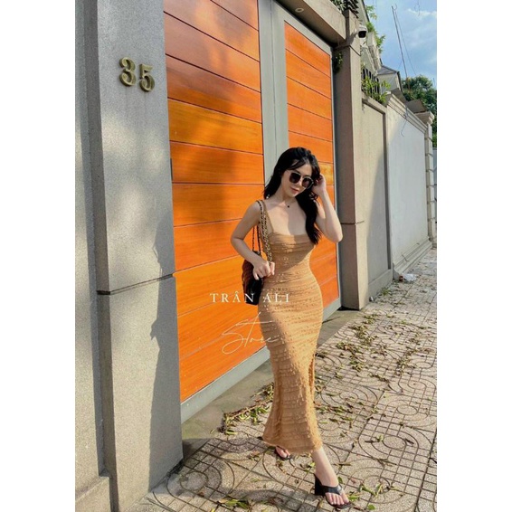 Đầm xốp body phom dài (kèm vudeo mặc thật)