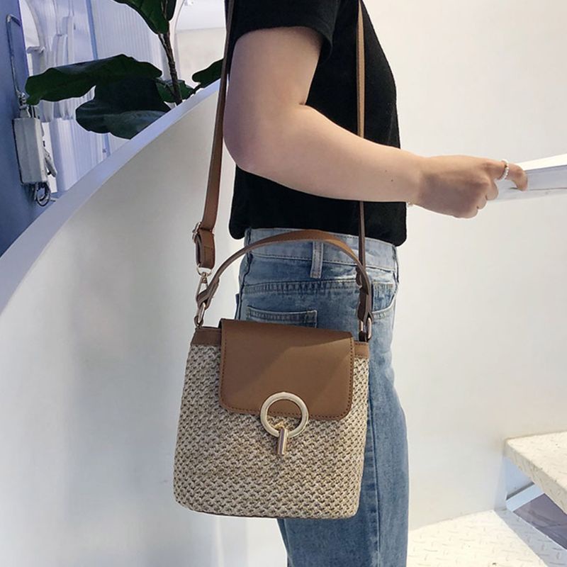 Túi cói Bằng Rơm Thời Trang Mùa Hè Cho Nữ