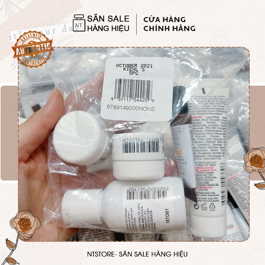 Set Kiehl's 5 món chính hãng