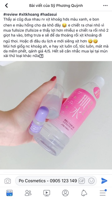 💦🌸XỊT KHOÁNG HADASUI MÀU HỒNG 🌸💦 | BigBuy360 - bigbuy360.vn