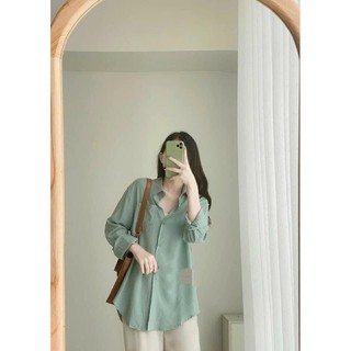 ❤️ SET ÁO SƠ MI ĐŨI XANH MIX QUẦN🍓