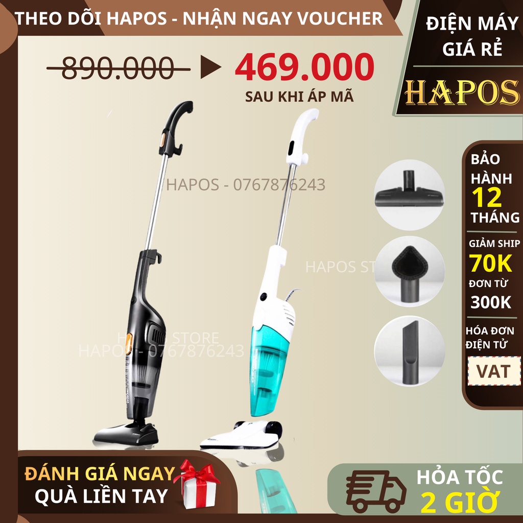 Máy hút bụi mini cầm tay Deerma thông minh Vacuum Cleaner DX115C DX118C - Hapos