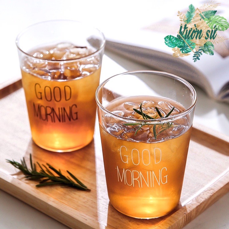 Cốc GOOD MORNING thuỷ tinh cao cấp - VS65 | BigBuy360 - bigbuy360.vn