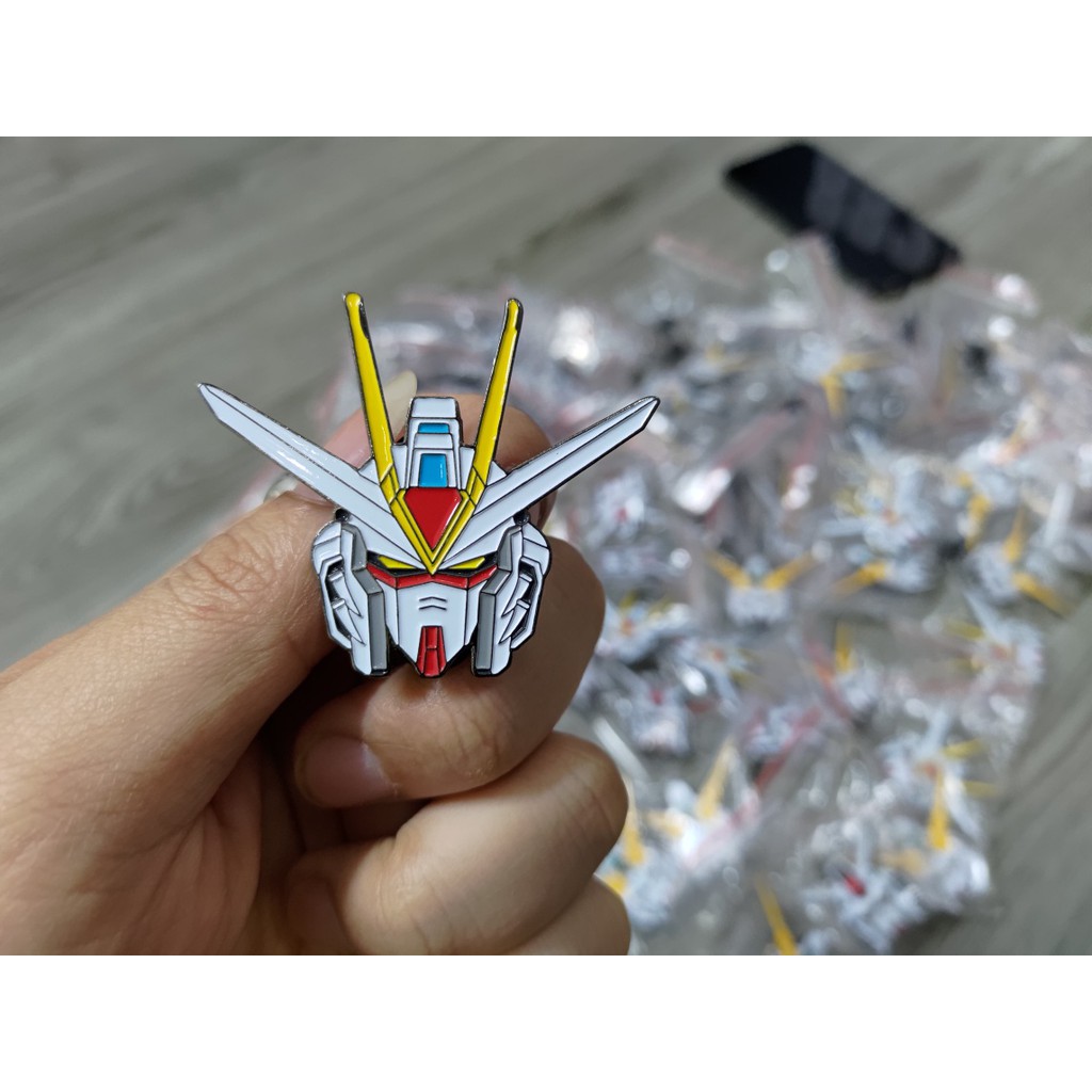 Pin huy hiệu gắn quần áo balô hình Gundam RX-78-2 Strike Freedom Unicorn