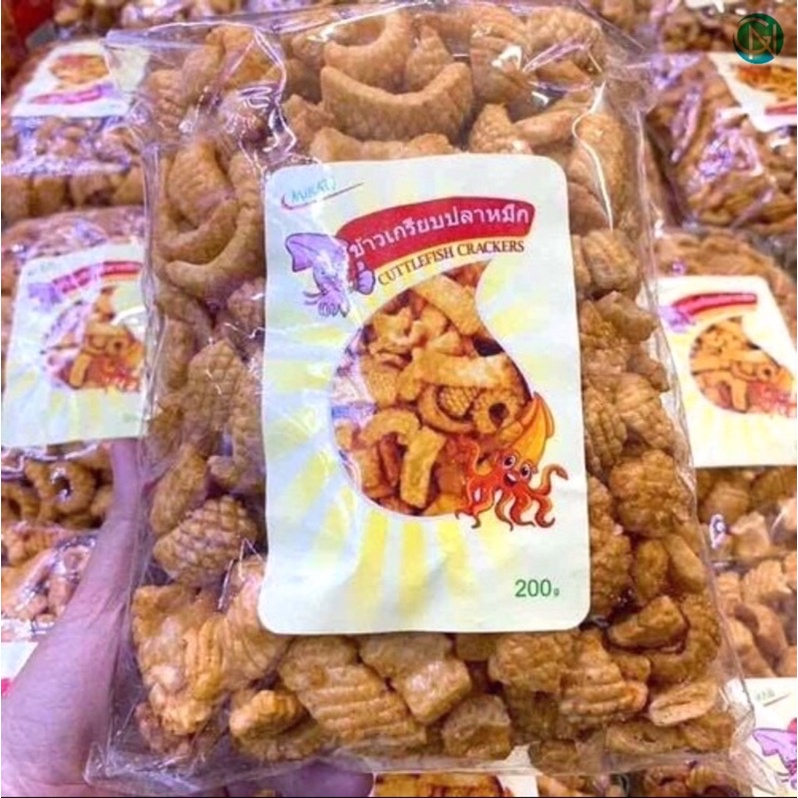 Snack Mực Thái Lan Siêu Giòn Ngon Đậm Vị Ăn Là Ghiền - Túi 200g