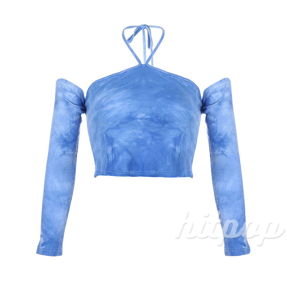 Áo lửng tay dài cổ yếm thời trang quyến rũ cho nữ | BigBuy360 - bigbuy360.vn