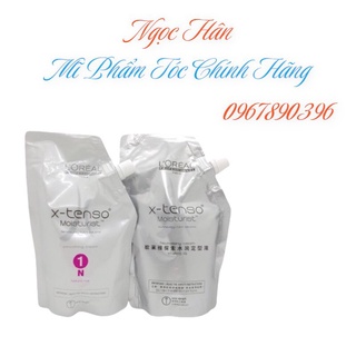 Cặp Thuốc Duỗi, Uốn Tóc Loreal X-Tenso Moisturist (400ml * 2 )