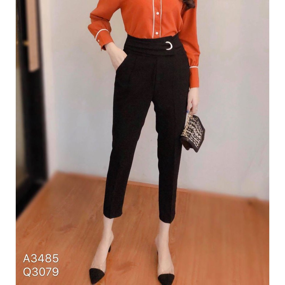 Quần tây baggy nữ ống đứng lưng cao tôn dáng chân dài CHUU Q3079 | BigBuy360 - bigbuy360.vn