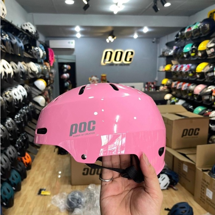 Nón Bảo Hiểm Xe máy Xe đạp POC 05 cute tặng kèm tai trang trí