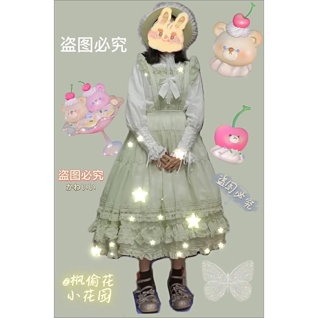 Áo Sơ Mi Tay Dài Phối Ren Bèo Phong Cách lolita Phương Tây