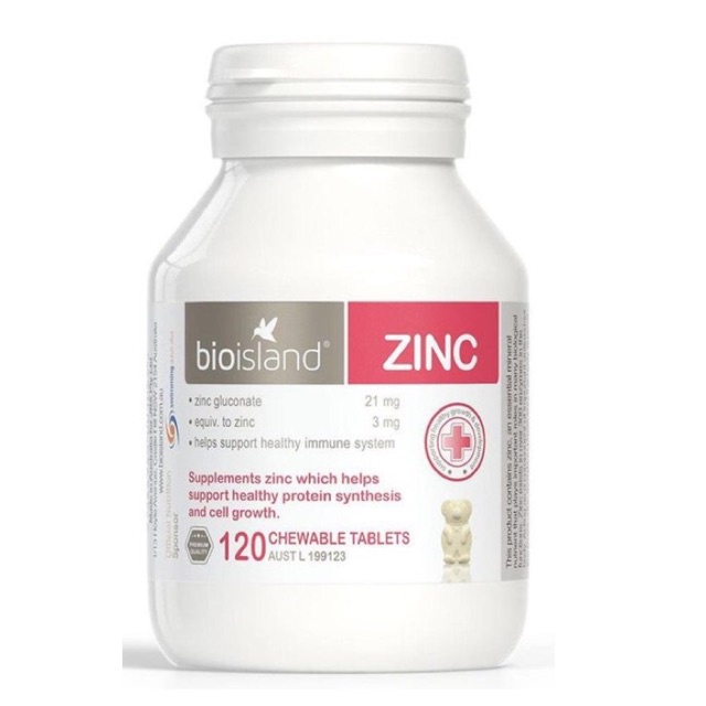 VIÊN BỔ SUNG KẼM ZINC BIO ISLAND CHO BÉ - HÀNG ÚC