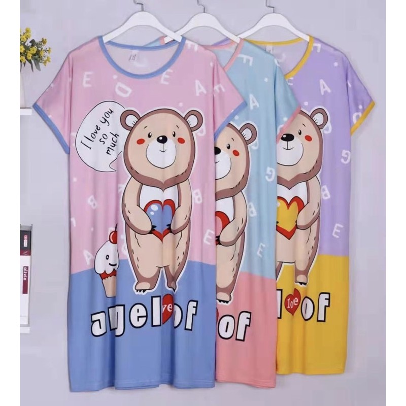 Đầm mặc nhà hoạ tiết hoạt hình dễ thương thun 4 chiều, Bigsize đến 100kg . Ship hoả tốc trong 30 phút | BigBuy360 - bigbuy360.vn