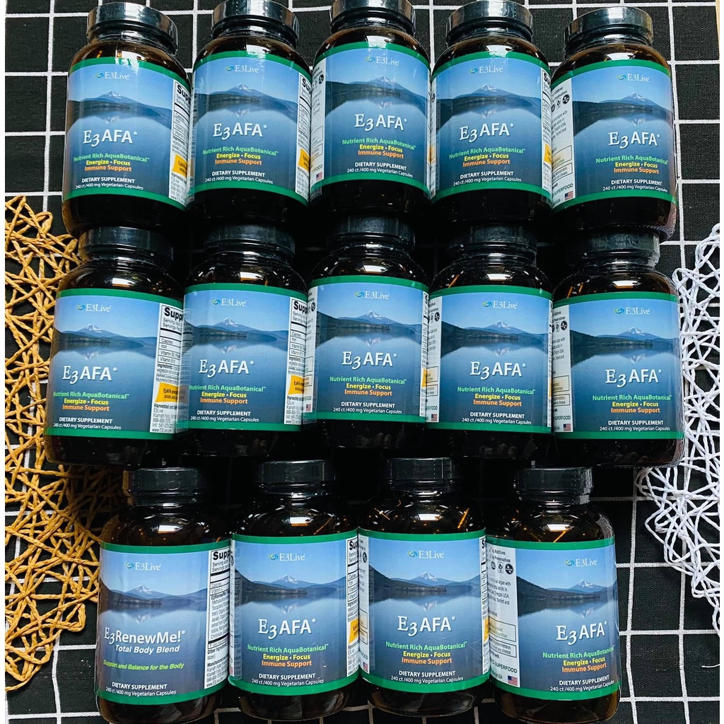 Tảo Lục Lam AFA E3Live 240 viên Hàng Mỹ