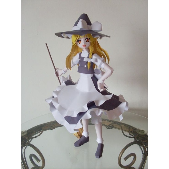 Marisa Kirisame Mô hình giấy tự lắp ghép có màu