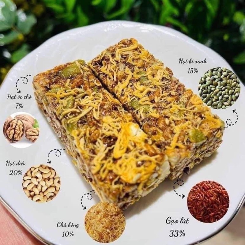 Thanh Gạo Lứt Ngũ Cốc Chà Bông  ApiFood - 250gr