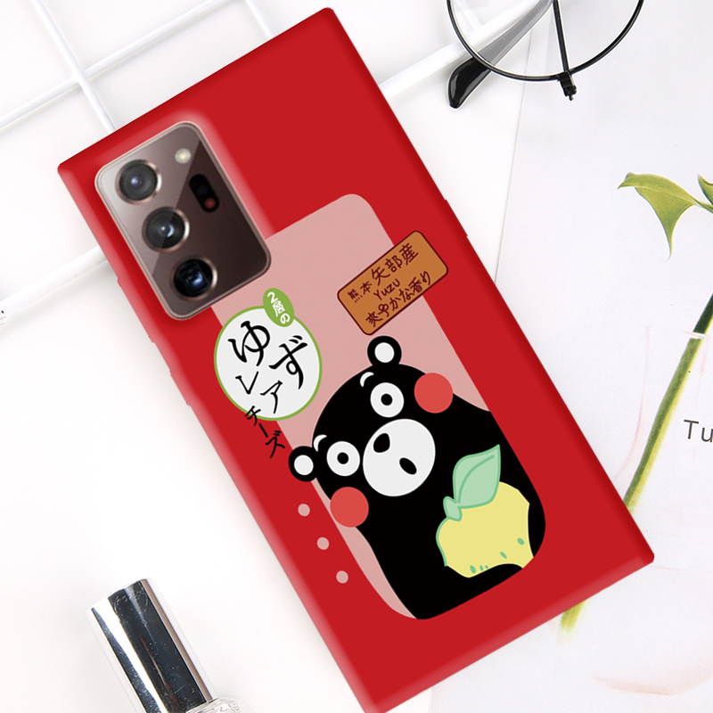 Cartoon Soft Case Samsung Galaxy S10 S20 S9 S8 Plus S20FE S20Ultra Cute Kumamon Ultra Thin Silicone Shockproof Case Cover